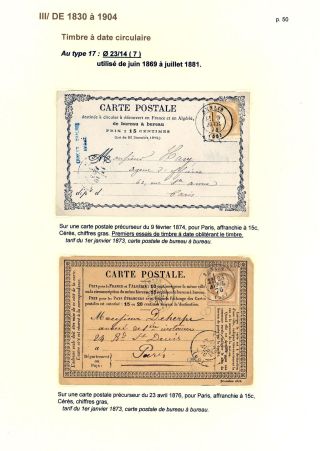 POŠTOVNÍ HISTORIE MĚSTA SENLIS (OISE) – list 50