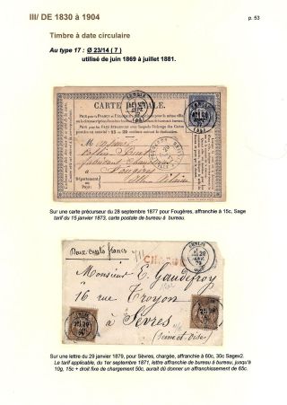 POŠTOVNÍ HISTORIE MĚSTA SENLIS (OISE) – list 53