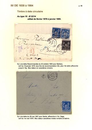 POŠTOVNÍ HISTORIE MĚSTA SENLIS (OISE) – list 56