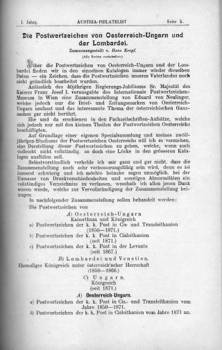AUSTRIA-PHILATELIST 1893-1894 – list 7