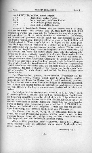 AUSTRIA-PHILATELIST 1893-1894 – list 9