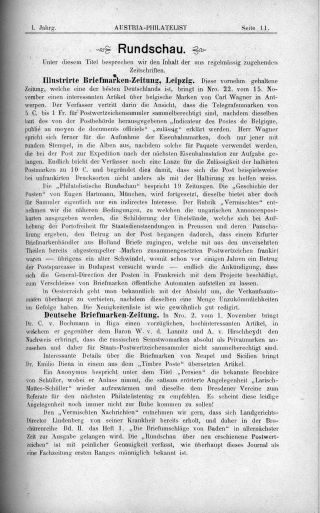 AUSTRIA-PHILATELIST 1893-1894 – list 13