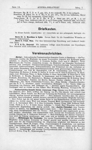 AUSTRIA-PHILATELIST 1893-1894 – list 16