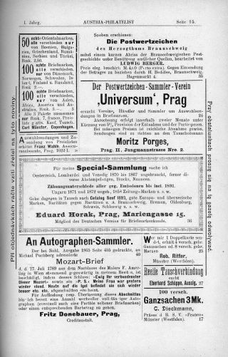 AUSTRIA-PHILATELIST 1893-1894 – list 17