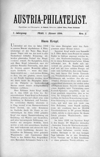 AUSTRIA-PHILATELIST 1893-1894 – list 24