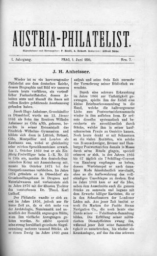 AUSTRIA-PHILATELIST 1893-1894 – list 41