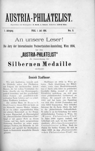 AUSTRIA-PHILATELIST 1893-1894 – list 44