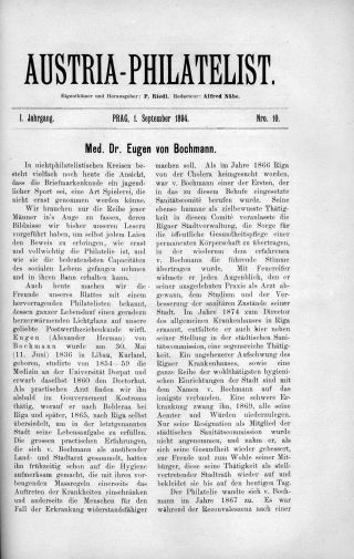 AUSTRIA-PHILATELIST 1893-1894 – list 50