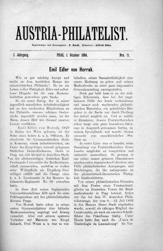 AUSTRIA-PHILATELIST 1893-1894 – list 52