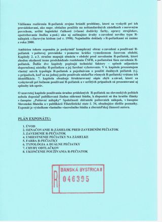 RAZÍTKA SLOVENSKÉ POŠTY PRO DOPORUČNÉ 1992-2000 – list 2