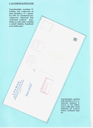 RAZÍTKA SLOVENSKÉ POŠTY PRO DOPORUČNÉ 1992-2000 – list 7