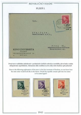 REVOLUTIONARY STAMPS 1945 IN PILSEN – sheet 4