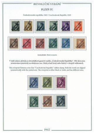 REVOLUTIONARY STAMPS 1945 IN PILSEN – sheet 10