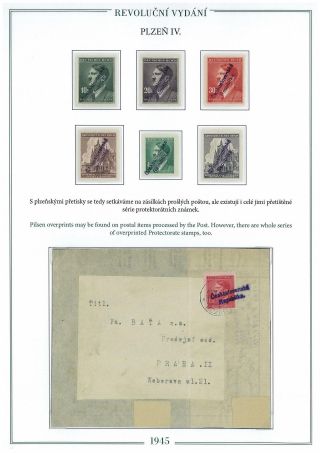 REVOLUTIONARY STAMPS 1945 IN PILSEN – sheet 13