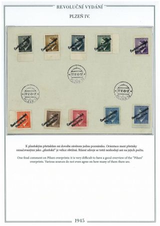 REVOLUTIONARY STAMPS 1945 IN PILSEN – sheet 15