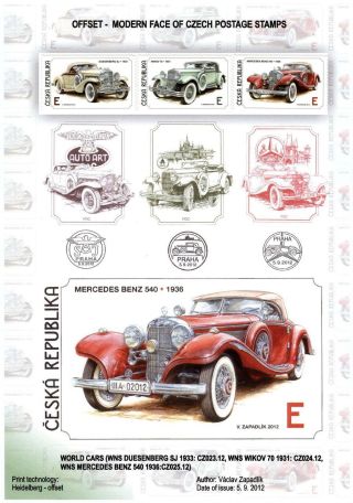TSCHECHISCHE REPUBLIK: BRIEFMARKEN 2011-2013 – Blatt 25