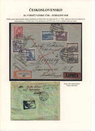 TSCHECHOSLOWAKEI - 10. JAHRESTAG - JUBILÄUMSMARKEN 1928 – Blatt 15