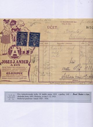 FIRMENLOCHUNGEN AUF DIE STEMPELMARKEN IN DEN TSCHECHISCHEN GEBIET 1902-1947 – Blatt 7