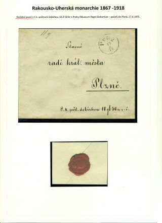NACHNAHME-BRIEFSENDUNGEN IN DEN TSCHECHOSLOWAKISCHEN GEBIET 1867-1953 – Blatt 2