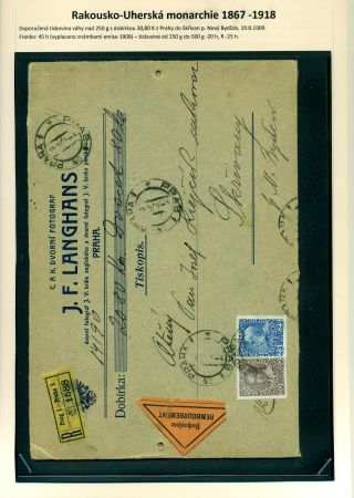NACHNAHME-BRIEFSENDUNGEN IN DEN TSCHECHOSLOWAKISCHEN GEBIET 1867-1953 – Blatt 7