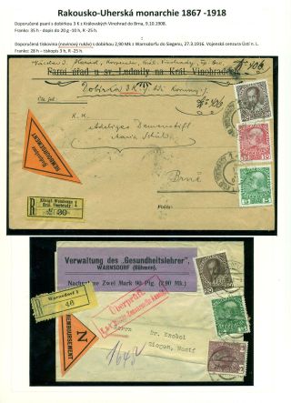 NACHNAHME-BRIEFSENDUNGEN IN DEN TSCHECHOSLOWAKISCHEN GEBIET 1867-1953 – Blatt 9