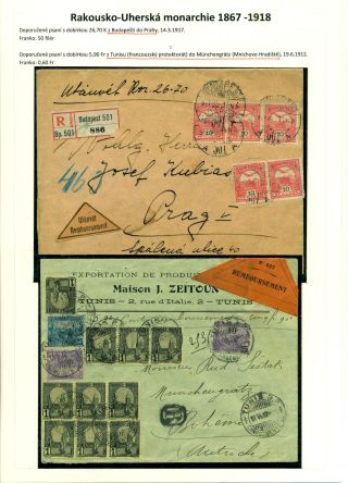 NACHNAHME-BRIEFSENDUNGEN IN DEN TSCHECHOSLOWAKISCHEN GEBIET 1867-1953 – Blatt 12