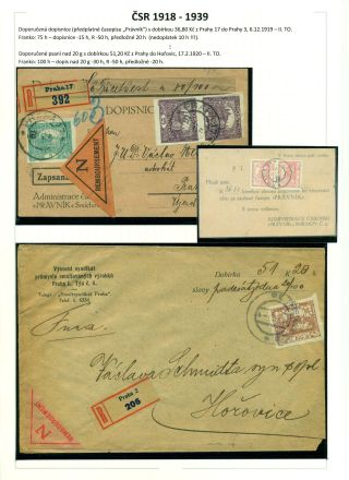 NACHNAHME-BRIEFSENDUNGEN IN DEN TSCHECHOSLOWAKISCHEN GEBIET 1867-1953 – Blatt 14