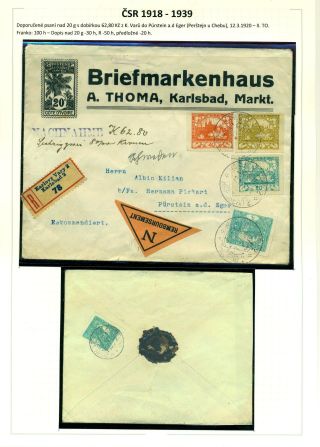 NACHNAHME-BRIEFSENDUNGEN IN DEN TSCHECHOSLOWAKISCHEN GEBIET 1867-1953 – Blatt 15