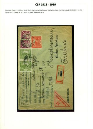 CASH ON DELIVERY (COD) LETTERS ON CZECHOSLOVAK TERRITORY 1867-1953 – sheet 19