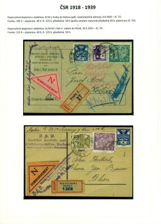 CASH ON DELIVERY (COD) LETTERS ON CZECHOSLOVAK TERRITORY 1867-1953 – sheet 20