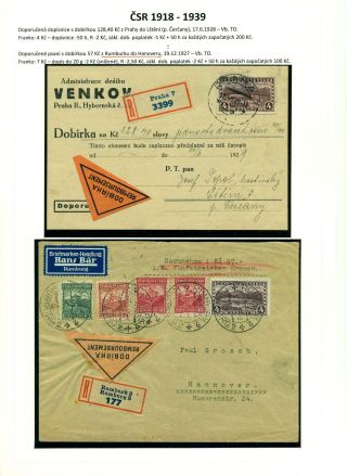CASH ON DELIVERY (COD) LETTERS ON CZECHOSLOVAK TERRITORY 1867-1953 – sheet 26