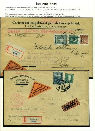 LISTOVNÍ ZÁSILKY "NA DOBÍRKU" NA TERITORIU ČESKOSLOVENSKA 1867-1953 – list 34