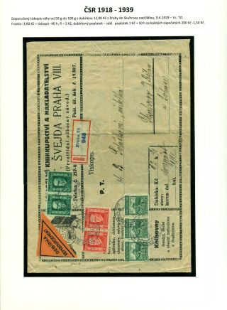 LISTOVNÍ ZÁSILKY "NA DOBÍRKU" NA TERITORIU ČESKOSLOVENSKA 1867-1953 – list 36