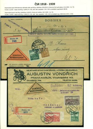 LISTOVNÍ ZÁSILKY "NA DOBÍRKU" NA TERITORIU ČESKOSLOVENSKA 1867-1953 – list 37