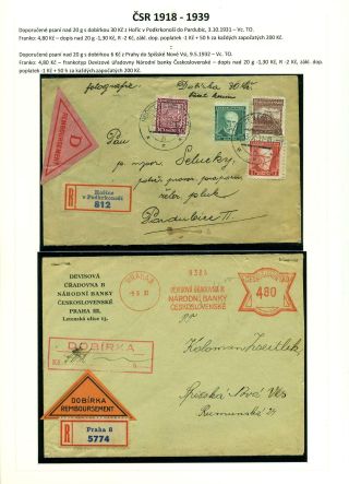 LISTOVNÍ ZÁSILKY "NA DOBÍRKU" NA TERITORIU ČESKOSLOVENSKA 1867-1953 – list 38