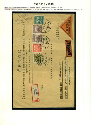 LISTOVNÍ ZÁSILKY "NA DOBÍRKU" NA TERITORIU ČESKOSLOVENSKA 1867-1953 – list 39