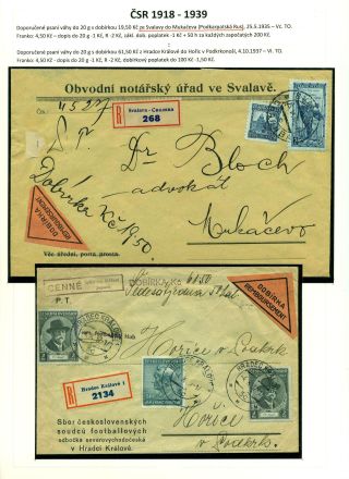LISTOVNÍ ZÁSILKY "NA DOBÍRKU" NA TERITORIU ČESKOSLOVENSKA 1867-1953 – list 42