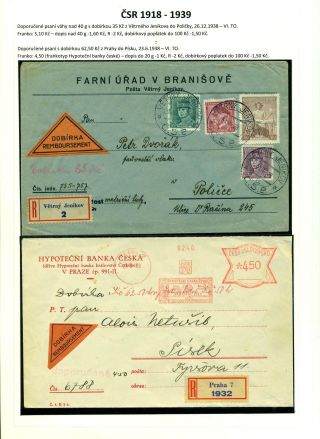 LISTOVNÍ ZÁSILKY "NA DOBÍRKU" NA TERITORIU ČESKOSLOVENSKA 1867-1953 – list 45