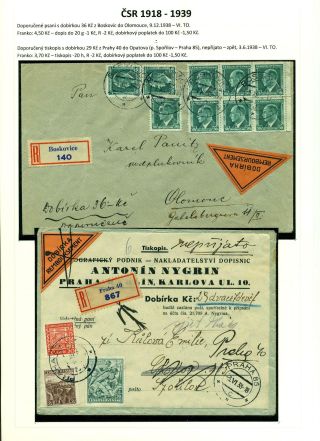 LISTOVNÍ ZÁSILKY "NA DOBÍRKU" NA TERITORIU ČESKOSLOVENSKA 1867-1953 – list 47