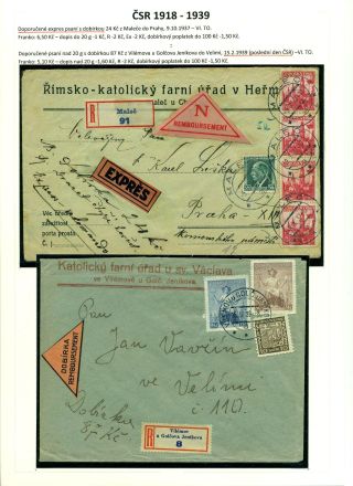 LISTOVNÍ ZÁSILKY "NA DOBÍRKU" NA TERITORIU ČESKOSLOVENSKA 1867-1953 – list 48
