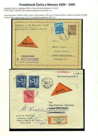 CASH ON DELIVERY (COD) LETTERS ON CZECHOSLOVAK TERRITORY 1867-1953 – sheet 66