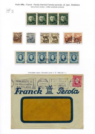 PERFINS IN SLOVAKIA 1939-1945 – sheet 6