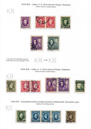 PERFINS IN SLOVAKIA 1939-1945 – sheet 10