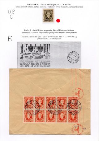 PERFINS IN SLOVAKIA 1939-1945 – sheet 12