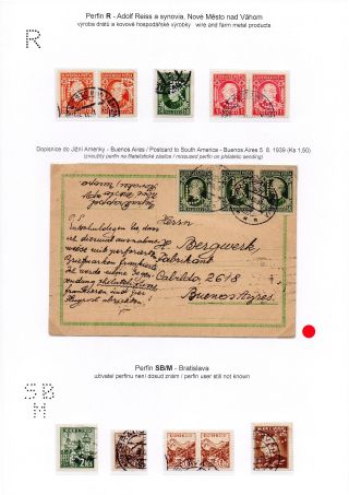 PERFINS IN SLOVAKIA 1939-1945 – sheet 13