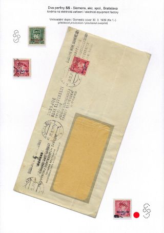 PERFINS IN SLOVAKIA 1939-1945 – sheet 14