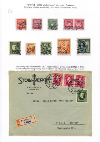 PERFINS IN SLOVAKIA 1939-1945 – sheet 15
