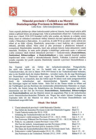 GERMAN PROVINCES IN BOHEMIA AND MORAVIA – sheet 1