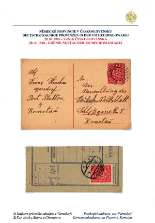 GERMAN PROVINCES IN BOHEMIA AND MORAVIA – sheet 3