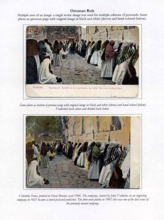 KOTEL-ANSICHTSKARTEN: DIE WESTMAUER DES TEMPELBERGS IM 20. JAHRHUNDERT – Blatt 4